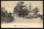 CPA  ANCIENNE- FRANCE- BOIS-LE-ROI (77)- L'EGLISE ET LA MAIRIE- GROS PLAN AVEC ANIMATION- ATTELAGE - Bois Le Roi