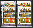 1974  ++  U.P.U., Bf 77-77A-78-78A** (Mi Bk 79/80 A-B) (traces Couleur Dos), Cote 110 € - Unused Stamps