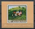 Hungary  1966 Sc 1802 MI Block 56A MNH Art Picnic By P.S.Merse CV 17 Euro - Nuevos