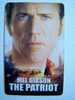 Nice Chip MEL GIBSON Phone Card Carte Karte From MALAYSIA Malaisie. Cinema Kino Film The Patriot Columbia Tristar TGV - Malasia