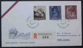 LICHTENSTEIN - NOEL  / 1964 LETTRE RECOMMANDEE FDC DU # 394 AU 396 (ref 1129) - Storia Postale