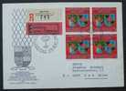 LICHTENSTEIN / 1968 LETTRE RECOMMANDEE EXPRES FDC DU # 450 (ref 1314) - Covers & Documents