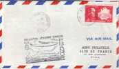 MARTINIQUE-FORT DE FRANCE 8-7-1947¨POUR PARIS - CACHET SPECIAL 1er LIAISON AERIENNE DIRECTE MARTINIQUE FRANCE.-VERSO VI - Otros & Sin Clasificación