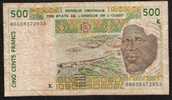 SENEGAL   W.A.S.    P710Kk    500 Francs  2000     F-VF - Sénégal