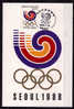 COREE DU SUD   Carte Maxi    Jo 1988  Logo - Summer 1988: Seoul
