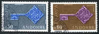 French Andorra #182-83 Used Europa Set From 1968 - Used Stamps