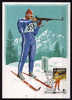 HONGRIE   Carte Maxi    Jo 1988  Ski  Tir Biathlon - Tir (Armes)