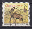 Zimbabwe 1990 Mi. 422 C    5 C Greater Kudo Perf. 14 3/4 - Zimbabwe (1980-...)