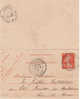 Carte Lettre CL  Type Semeuse 10 C   25/04/1911 - Tarjetas Cartas