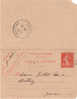 Carte Lettre CL  Type Semeuse 10 C   17/10/1914 - Kartenbriefe