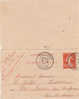 Carte Lettre CL  Type Semeuse 10 C   19/04/1911 - Cartoline-lettere