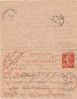 Carte Lettre CL  Type Semeuse 10 C   17/02/1916 - Tarjetas Cartas