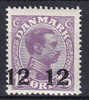 Denmark 1926 Mi. 158    12 Ø On 15 Ø King König Christian X Overprinted MH* - Nuevos