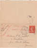 Carte Lettre CL  Type Semeuse 10 C      16/09/1911 - Cartoline-lettere