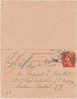 Carte Lettre CL Type Semeuse  10 C         14/02/1915 - Kaartbrieven