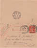 Carte Lettre CL Type Semeuse 10 C      22/06/1915 - Kartenbriefe