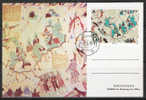 S656.-.CHINA P.R. 1988  . SCOTT # : 2149.-. MAXICARD .-. WALL PAINTINGS. - Covers & Documents