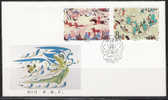 S653.-.CHINA P.R. 1988  . SCOTT # : 2149-50.-.  FDC .-. WALL PAINTINGS. - Covers & Documents