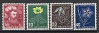 Zwitserland Y/T 493 / 496 (**) - Unused Stamps