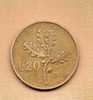 PIECE DE 20 LIRES 1958 - ITALIE - 20 Lire