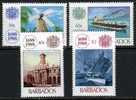 Barbados #731-34 Mint Never Hinged Set For Lloyds Of London From 1988 - Barbados (1966-...)