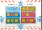 Cayman Is. #376a Mint Never Hinged US Bicentennial S/S From 1976 - Iles Caïmans