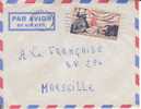 AEF,Oubangui,Bangui Le 03/06/1955 > France,lettre,Colonies,po Ste Aérienne,explorateur Savorgnan Brazza,15f N°55 - Andere & Zonder Classificatie