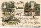 Wandlitz Liepnitz See Forsthaus Friedländer Litho 5.11.1899 Gelaufen Hirsch Rudel Auf Waldlichtung - Wandlitz