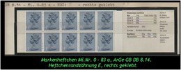 Grossbritannien – Januar 1981, 1.40 Pfund. Markenheftchen Mi. Nr. 0-83 A, Rechts Geklebt. - Markenheftchen