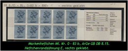 Grossbritannien – März 1984, 1.40 Pfund. Markenheftchen Mi. Nr. 0-83 B, Rechts Geklebt. - Markenheftchen