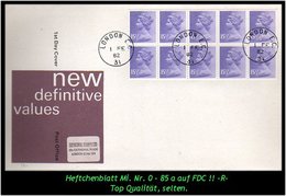 Grossbritannien – Markenheftchenblatt 0 – 85 A Auf FDC. –R- - Booklets