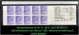 Grossbritannien – Februar 1982, 1.55 Pfund. Markenheftchen Mi. Nr. 0-85 D, Rechts Geklebt. - Booklets