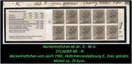 Grossbritannien – April 1983, 1.60 Pfund. Markenheftchen Mi. Nr. 0-86 D, Links Geklebt. Zylindernummer !! - Carnets