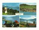 Cp, Suisse, Chardonne, Mont-Pèlerin S/ Vevey, Multi-Vues,  Voyagée 1967 - Chardonne