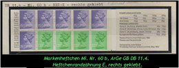 Grossbritannien – Februar 1982, 1.43 Pfund. Markenheftchen Mi. Nr. 0-60 B, Rechts Geklebt. - Booklets