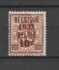 COB 375 (*) Neuf Sans Gomme - Typos 1929-37 (Heraldischer Löwe)