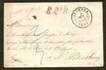 Belgique Lettre 1858 Lettre Non Affr Càd Iseghem + B2 C R Pour St Petersbours - 1858-1862 Medaillen (9/12)
