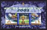 Australia 2003 Rugby World Cup Minisheet CTO Full Gum - Rugby