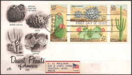 USA..1981..DECERT PLANTS Of  AMERICA ...FDC. - Cactus