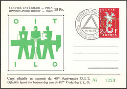 BELGIUM..1959..SOUVENIR CARD BRUXELLES. - Commemorative Documents