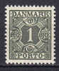 Denmark Portomarke Postage Due 1934 Mi. 25     1 Ø Ziffern Und Vier Kronen MNH** - Port Dû (Taxe)