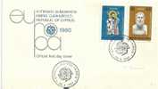 Cyprus  EUROPA FDC -Zeno Of Cytium, Founder Of The Stoic Philisophy - St Barnabas - 1971