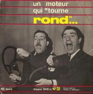 SP 45 RPM (7")  Jean Poiret / Michel Serrault  "  Un Moteur Qui Tourne Rond  "  Promo - Collector's Editions