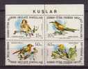 Cyprus -Turkije: 1983 Mi Nr 134-137 Blok Vogels, Bird - Unused Stamps