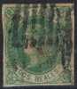 España, Sello 2 Reales 1862, Verde Oscuro. Edifil Num 62 A º - Oblitérés