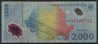 1999 Romania Roumanie Rumänien  - 2.000 Lei  POLYMER CIRCULATED  Eclipse - Rumania