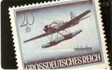 TARJETA DE ALEMANIA CON UN SELLO  DE UN HIDROAVION (STAMP) NUEVA-MINT  (PLANE-AVION) - Stamps & Coins