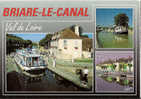 CP Briare Le Canal Multivues Multi Vues Péniche 45 Loiret - Briare