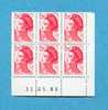 (  33  ) - LIBERTE 2.20 F - (  Coin Date + TPG  ) - Bloc 6  - Voir Scan - - Unused Stamps