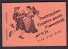 Switzerland 1979 MH-Mi.Nr 72     5.00  Fr Booklet Markenheftchen (2 Scans) MNH** - Postzegelboekjes